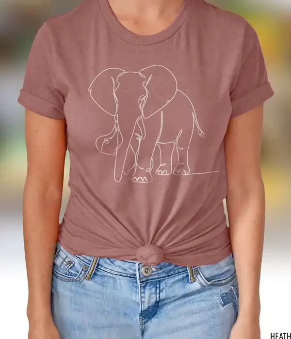 Minimalist Elephant T-Shirt
